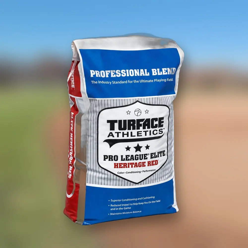 Bag of Turface Pro League Elite Heritage Red infield conditioner, serving Dayton, OH